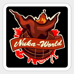 Nuka-World (dark) Sticker